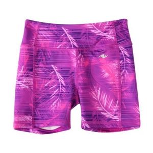 Athletic Works Girls' Elasticized Waistline Shorts Size Medium 7 / 8 Purple